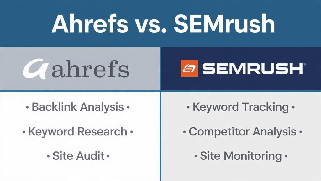 Ahrefs vs. SEMrush